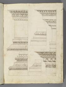 Codex Mantegna, sechs architektonische Details