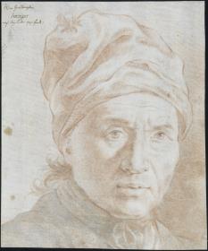 Porträt des preußischen Großkanzlers Philipp Joseph von Jariges mit einer Hausmütze