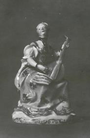 Dame mit Mandoline