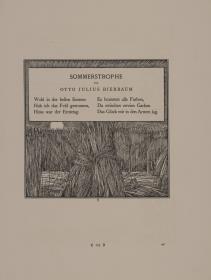 Sommerstrophe von Otto Julius Bierbaum