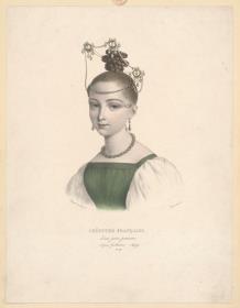 Coeffure Française, d'une jeune personne