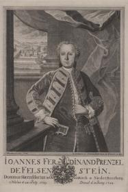 Porträt des Johann Ferdinand Prenzel von Felsenstein