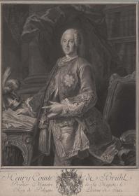 Porträt des Heinrich, Grafen von Brühl