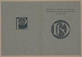 L'imprimerie Impériale de l' Allemagne (Reichsdruckerei) à l' Exposition universelle de Paris 1900