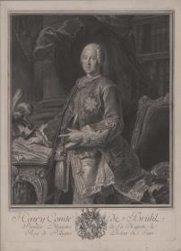 Porträt Graf Heinrich von Brühl