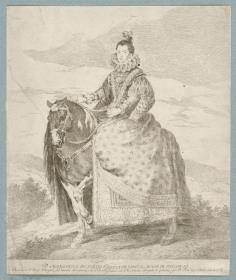 Porträt der Margarete von Österreich, Königin von Spanien und Portugal