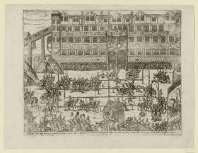 Aufzug und Ringrennen zur Taufe des Markgrafen von Brandenburg