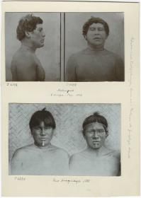 Nahuqua- und Karajá-Indianer