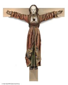 Hl.Kümmernis am Kreuz