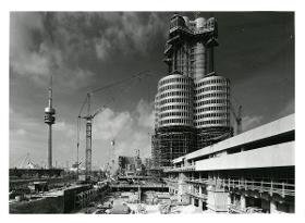 München, Hauptverwaltung der BMW AG, Ensemble, Baustelle