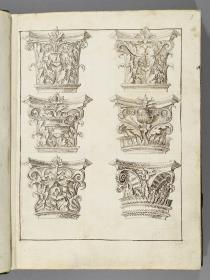 Codex Mantegna, sechs Blattkapitelle