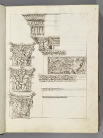 Codex Mantegna, Vier architektonische Details