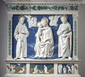 Madonna mit dem hl. Franziskus und dem hl. Cosmas (?)