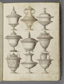 Codex Mantegna, neun Gefäße