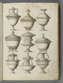 Codex Mantegna, neun Gefäße