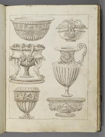 Codex Mantegna, sechs Gefäße