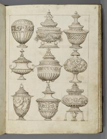Codex Mantegna, neun Gefäße