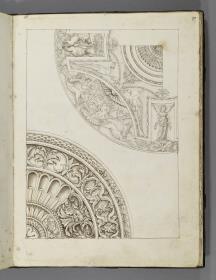 Codex Mantegna, zwei Muster für Prunkschalen