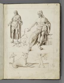 Codex Mantegna, figürliche Darstellungen, nach antiker Vorlage