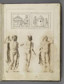 Codex Mantegna, Darstellungen nach einem antiken Relief, figürliche Darstellungen