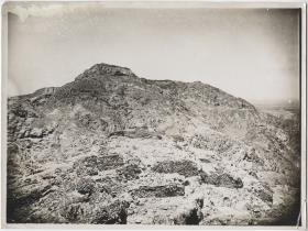 Ruinen vom Cerro de Borró. Es ist dieses ein einzelner Berg in der Hacienda de Collús, zusammengehörig mit der Hacienda Pomalca, Provinz Chiclayo.