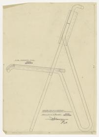 Stuhl (Möbelentwürfe, Stahlrohrmöbel)