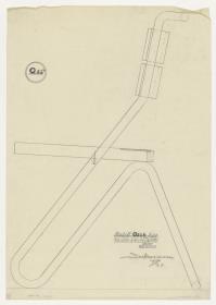 Sessel Modell 022b (Möbelentwürfe, Stahlrohrmöbel)
