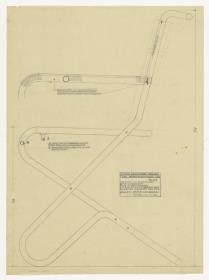 Stahlrohrstuhl, Modell 024 (Möbelentwürfe, Stahlrohrmöbel)