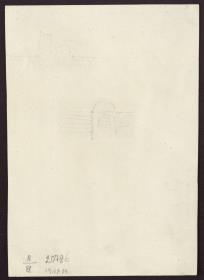 Architektonische Studie & Studie zu einem Portal (?)
