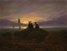 Mondaufgang am Meer