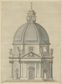 Fassade der Kirche S. Maria dei Miracoli, Rom