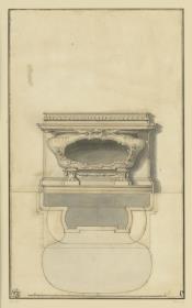 Altar-Tisch, Aufriss und Grundriss