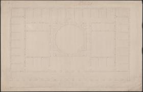 Berlin. Altes Museum am Lustgarten. Grundriss des zweiten Geschosses