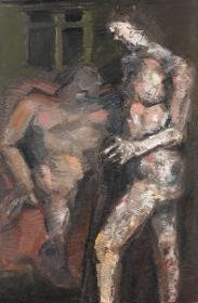 Interieur mit zwei Figuren (Die Nacht)