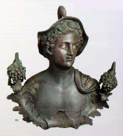 Römische Merkurbüste (Teil eines Tintinnabulums)