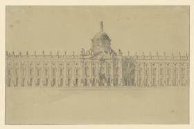 Das Neue Palais bei Potsdam von der Parkseite
