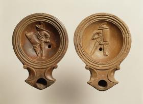 Öllämpchen mit Gladiatorenmotiven