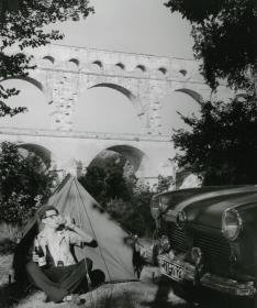 Camper vor der Pont du Gard