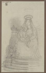 Eine thronende Madonna mit dem Christuskind