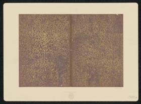 Brokatpapier (Dichtes Rankenwerk mit Blüten, Tieren und Grotesken)