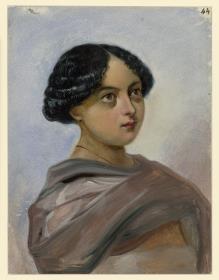 Bildnis einer Mexikanerin, nach rexchts gewendet, Clara de Cordarco