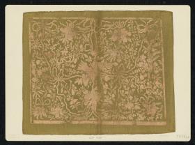 Brokatpapier (Trophäen der Ernte, Schleifen und Ranken mit Blüten und Früchten)