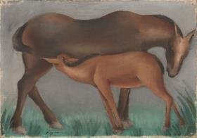 Pferd mit Fohlen