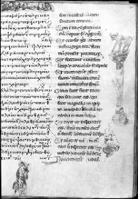 Psalterium und Breviarum graeco-latinum: Dei Erde verschlingt Dathan und die Rotte Abiras. Die Anbetung des goldenen Kalbes. Moses in Anrufung Gottes