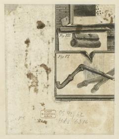 Fragment einer Radierung, Taf. 15 aus "Rovine del castello dell'Acqua Giulia"