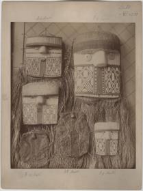 Masken, gesammelt von Karl von den Steinen während der 2. Xingu-Expedition