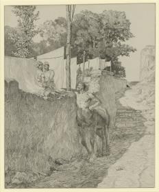 Landschaft mit Centaur und Wäscherinnen