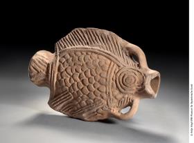 Ampulle in Form eines Fisches