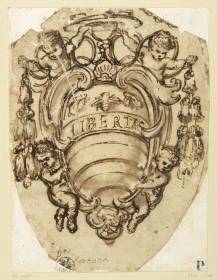 Kardinalswappen für Lorenzo Magolotti, gestorben 1637