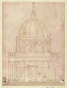 Aufnahme Tempietto in S. Pietro, Montorio, Aufriss
